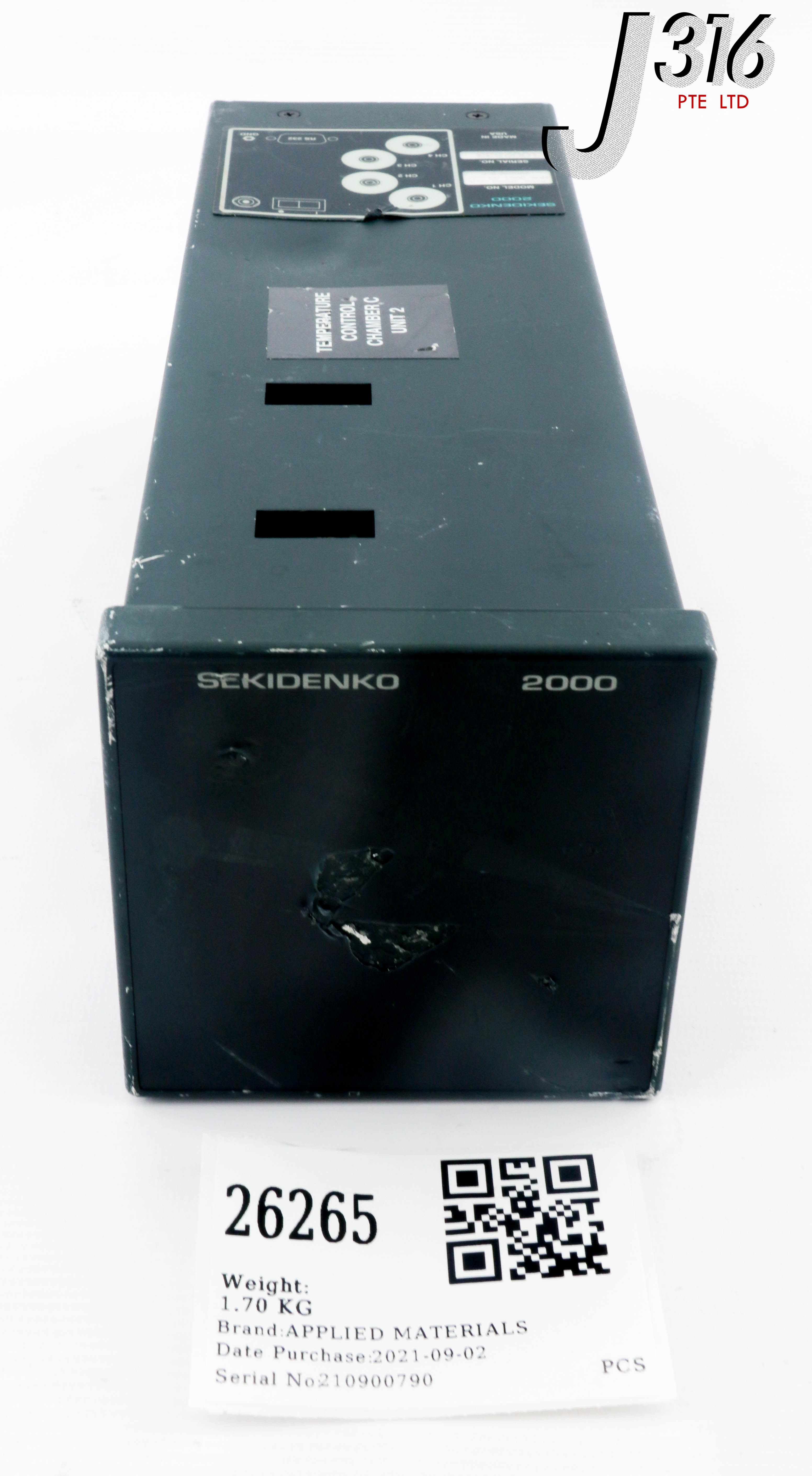 26265 APPLIED MATERIALS TEMP CTRL THERMOMETER,3 CH SEKIDENKO 2000